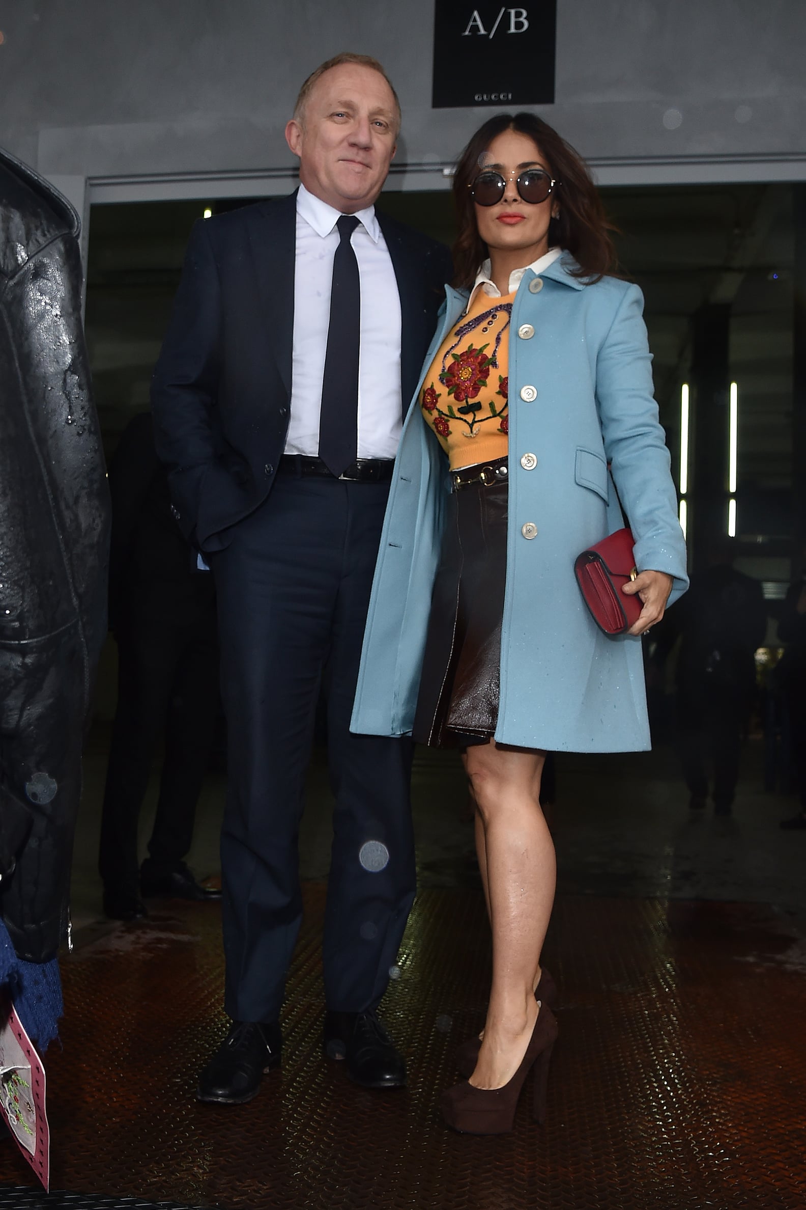 Salma Hayek and Her Husband at Milan Fashion Week | PS Latina