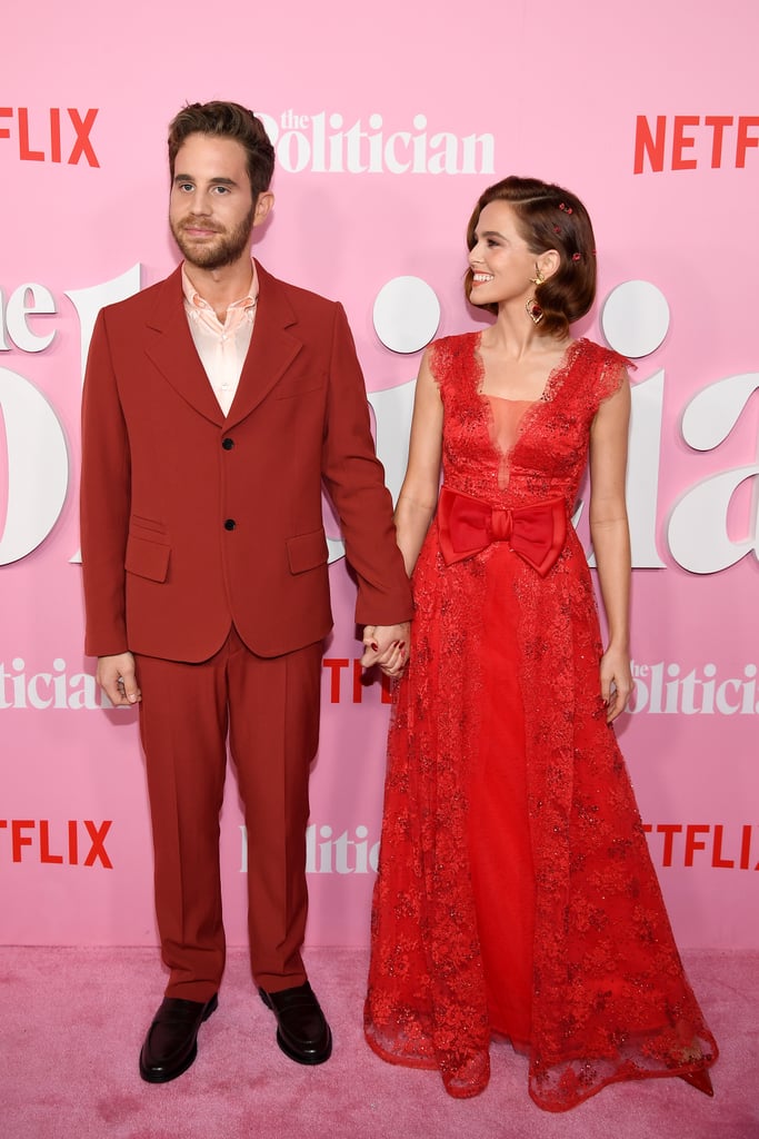 Ben Platt and Zoey Deutch at The Politician Premiere