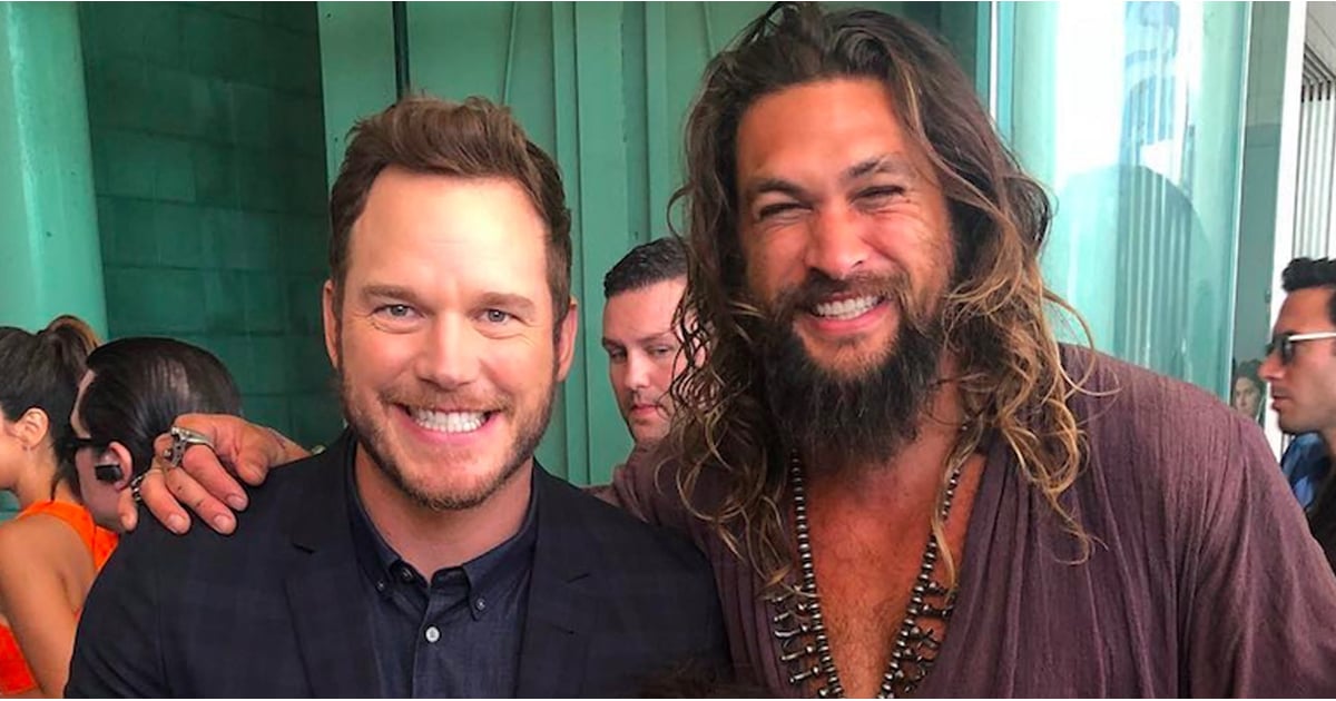 Chris Pratt and Jason Momoa at Comic-Con 2018 | POPSUGAR ...