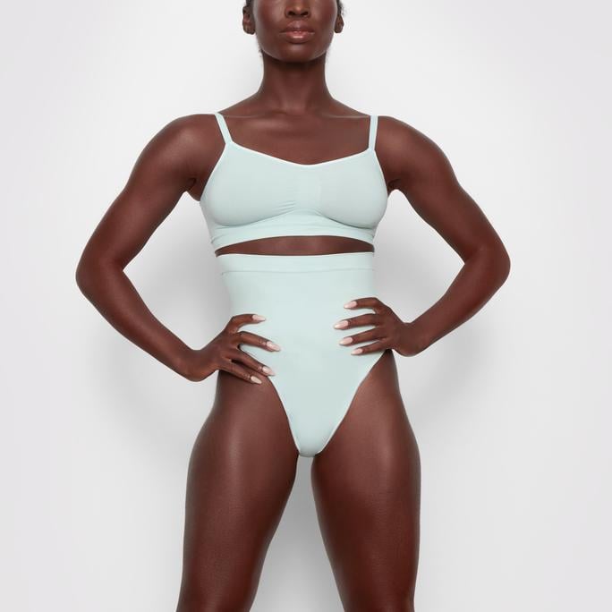 Skims Sculpting Thong Bodysuit in Something Blue, A Skims Shapewear  Collection For Brides Has Arrived, and Yes, There's Something Blue