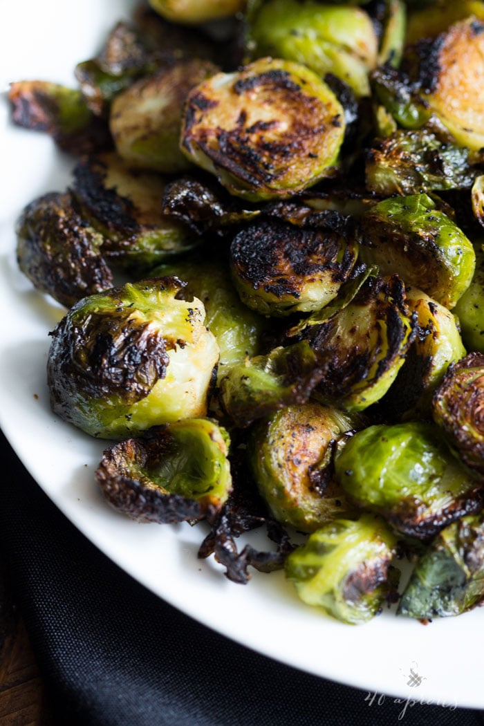 Crispy Miso Roasted Brussels Sprouts