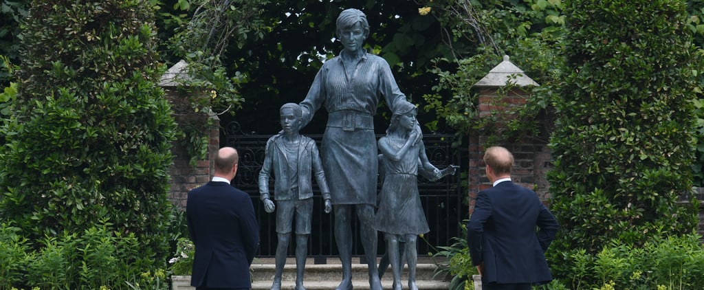 Princes William and Harry Unveil the Princess Diana Statue