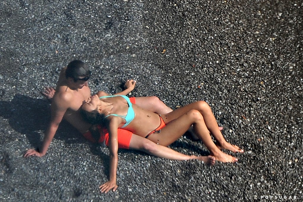 Bradley Cooper and Irina Shayk Beach PDA in Italy Pictures