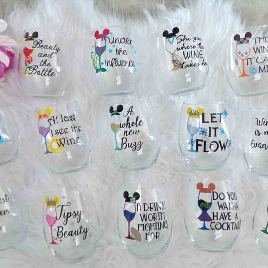 Disney Princess Stemless Wine Glasses