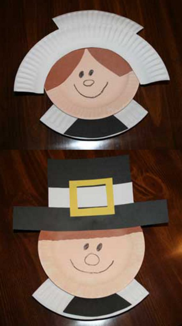 Paper Plate Pilgrims | Thanksgiving Crafts For Kids ...