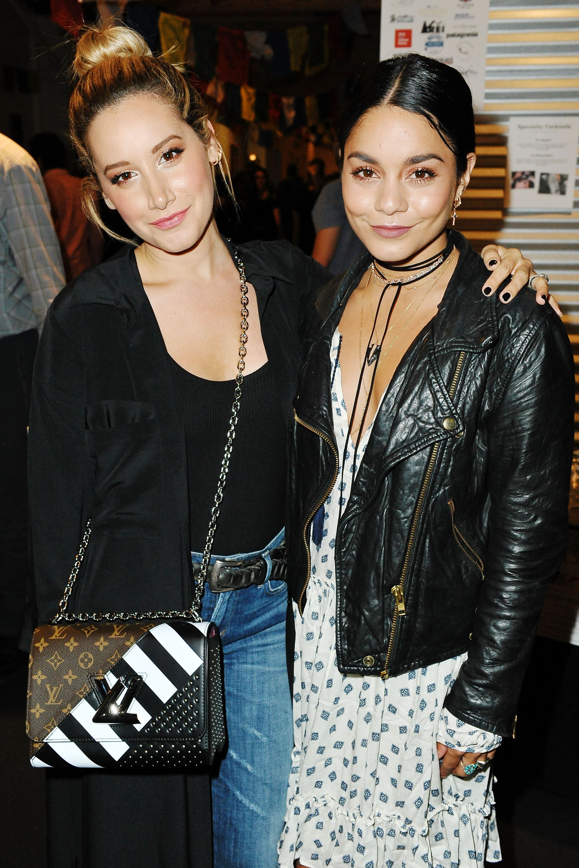 SANTA MONICA, CA - JUNE 07:  Ashley Tisdale and Vanessa Hudgens attend Cloud Forest Institute hosts an evening with Ed Viesturs at Writer's Boot Camp on June 7, 2016 in Santa Monica, California.  (Photo by Jerod Harris/Getty Images)