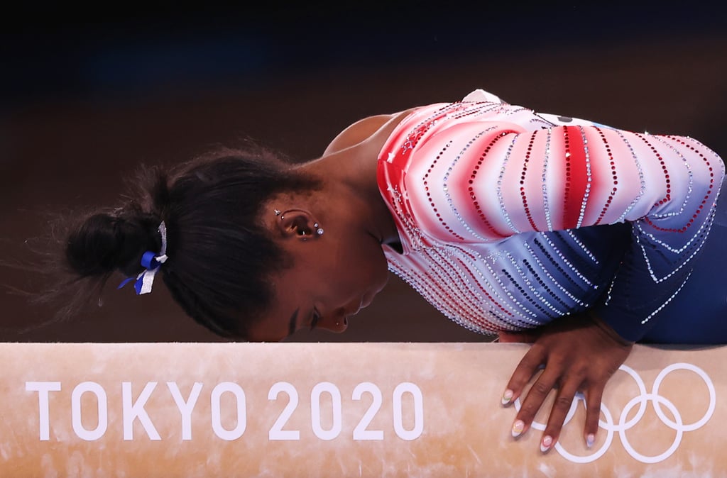 Simone Biles's Double French Manicure at the Tokyo Olympics