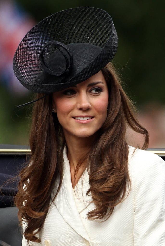During the Trooping the Color procession in 2011, the Duchess wore this stunning sheer fascinator.
