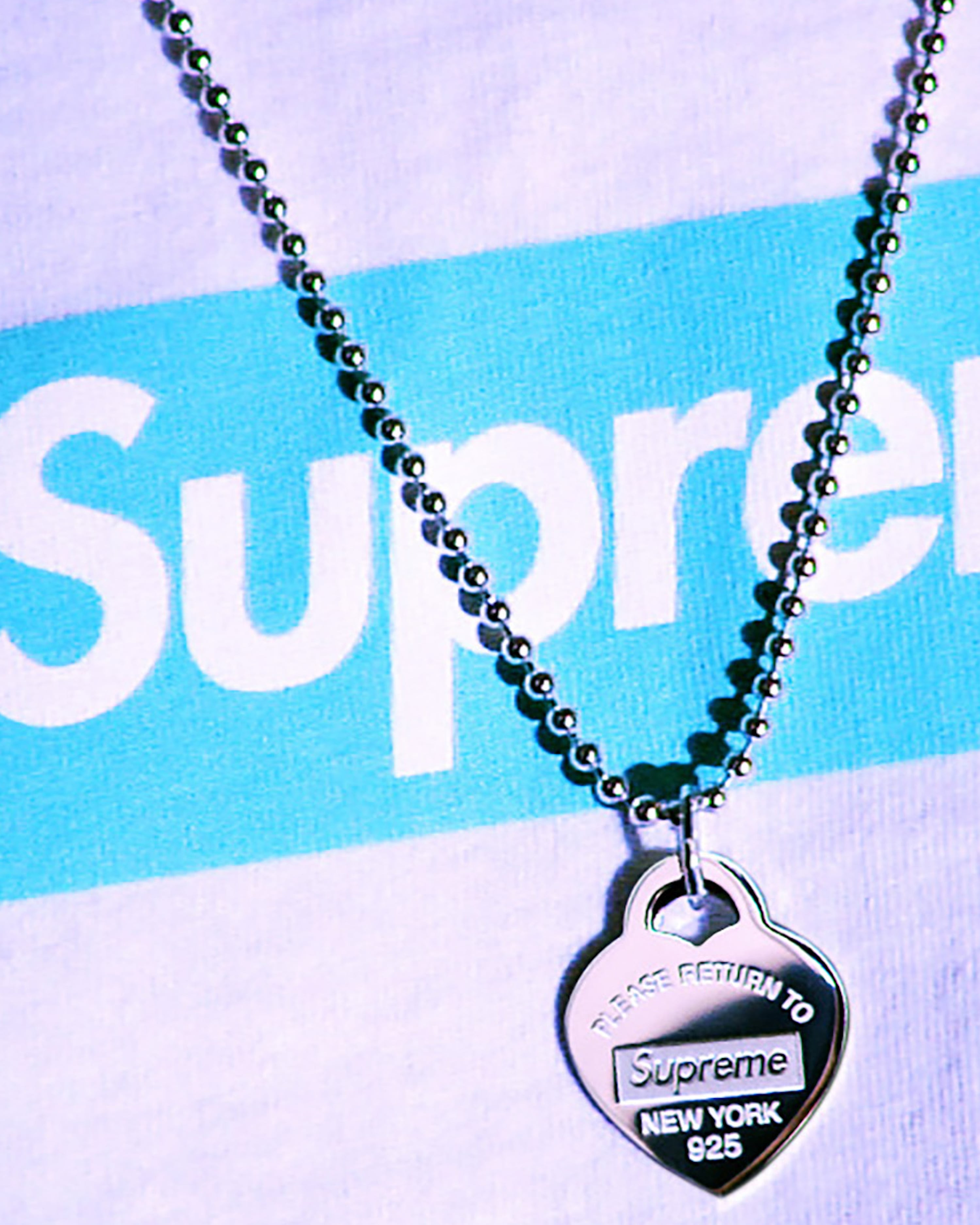 Supreme and Tiffany u0026 Co. Deliver the Iconic Heart Tag Pendant Necklace  You've Always Wanted