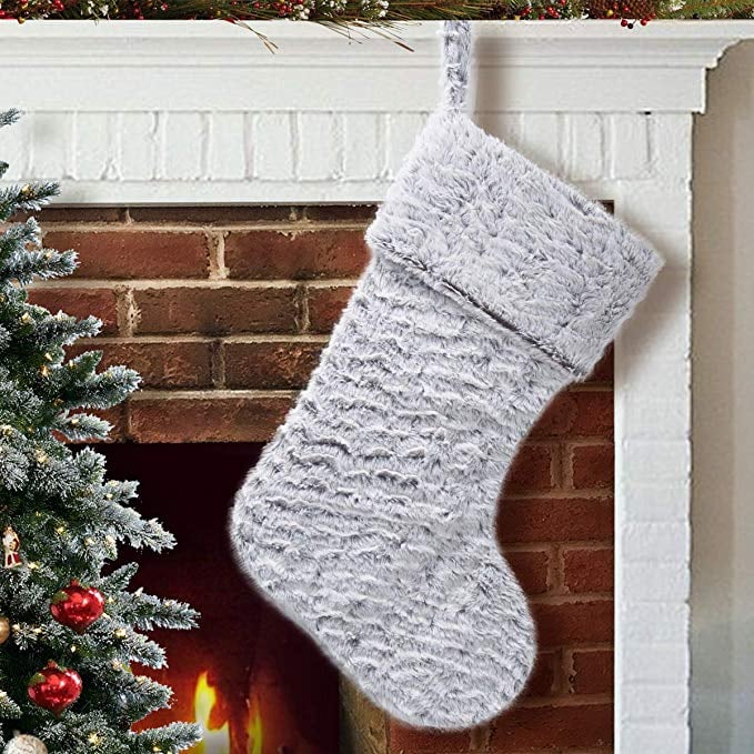 Plush Faux-Fur Stocking