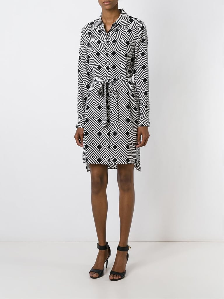 Diane von Furstenberg Geometric Print Shirt Dress ($378)