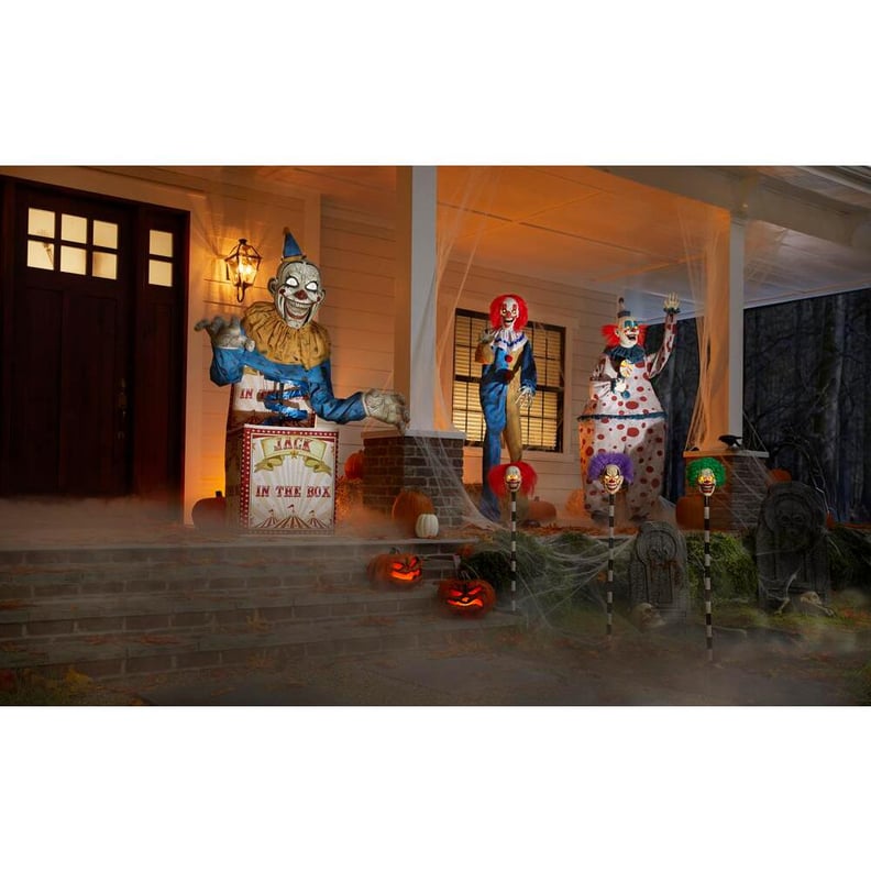 6-Foot Animated LED Jack-in-the-Box Halloween Decoration