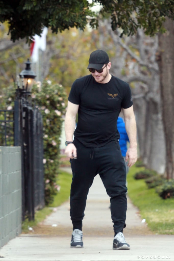 Chris Pratt Laughs After Trying to Jump Over a Wall