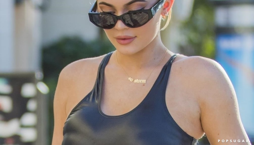 Kylie Jenner Bodysuit With Stormi Necklace