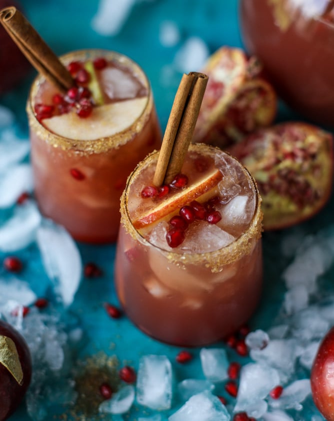 Sparkling Pomegranate Cider Punch