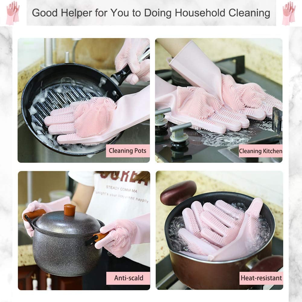 Hatsutec Magic Silicone Cleaning Gloves