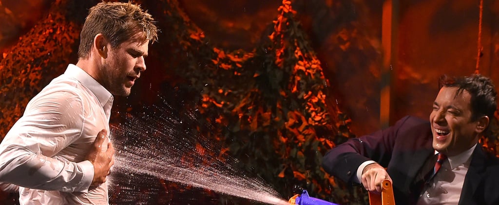 Chris Hemsworth Playing Water War on The Tonight Show