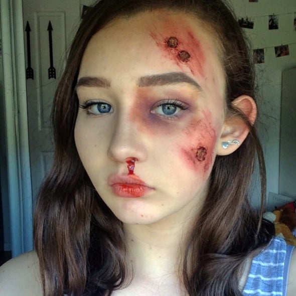 Halloween SFX Makeup By 13YearOld Artist POPS