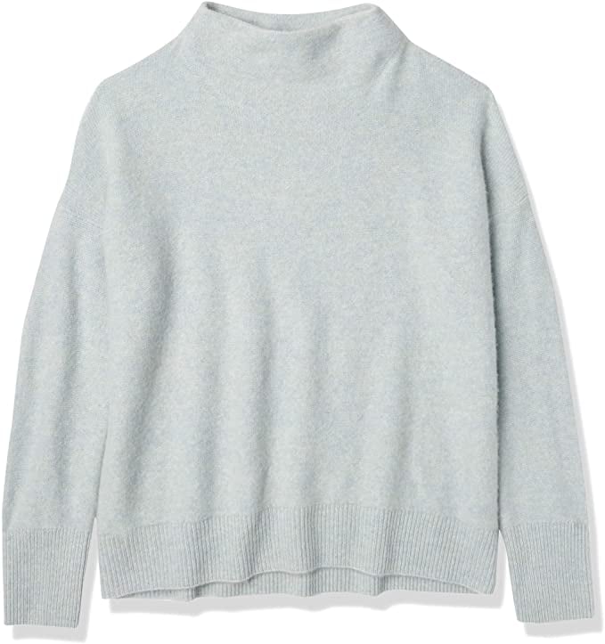 Stylish Sweater: Vince Women's Boiled Cashmere Funnel Neck Pullover