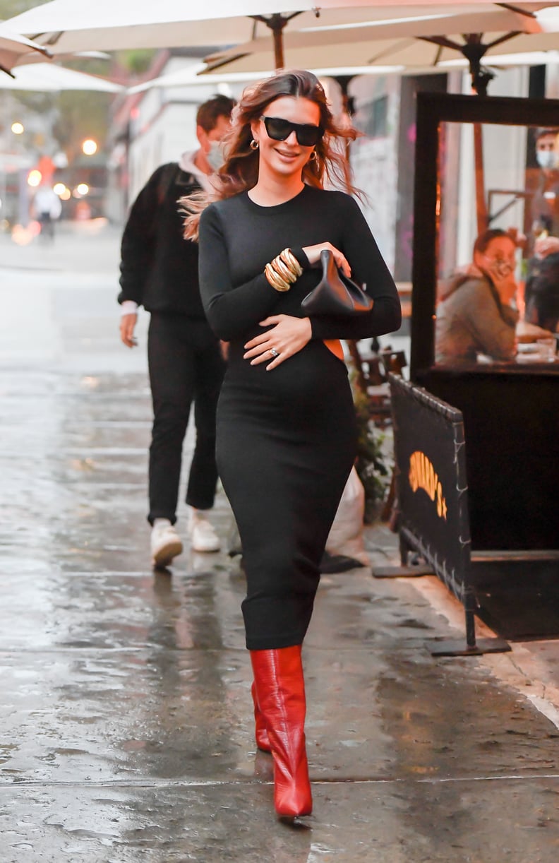 Emily Ratajkowski Wearing Aya Muse in New York