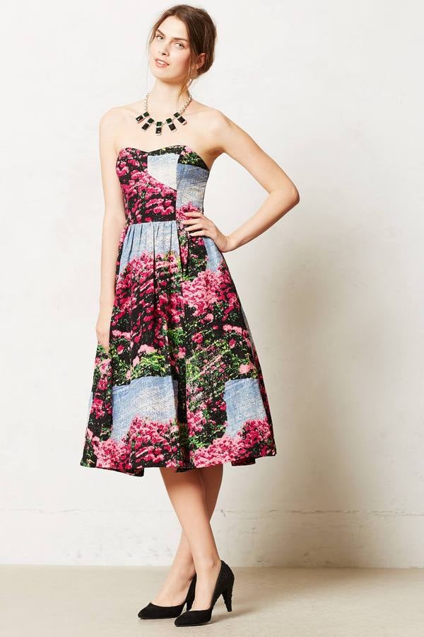 Anthropologie Red Floral Midi Dress ($398)