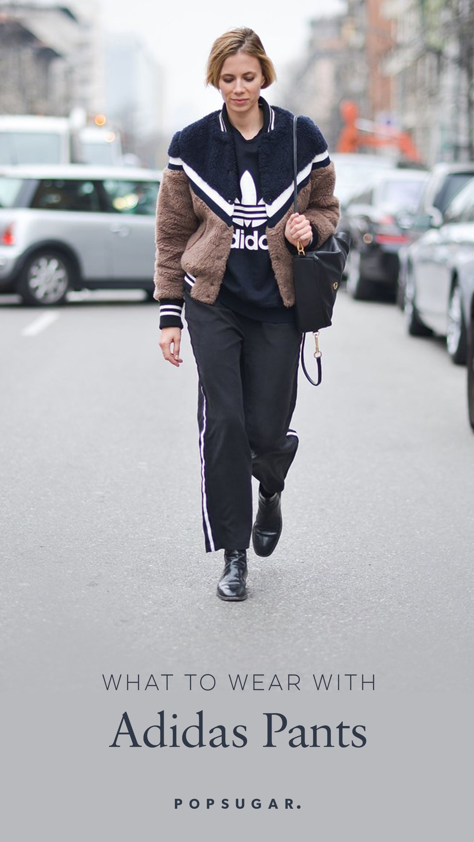 How Street Style Stars and Celebrities Wear Track Pants POPSUGAR Fashion