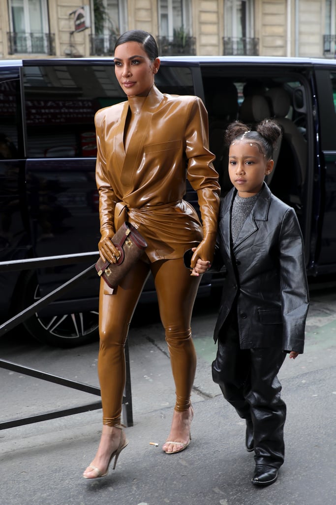 North West's Double Puff Hairstyle With Rhinestone Accents