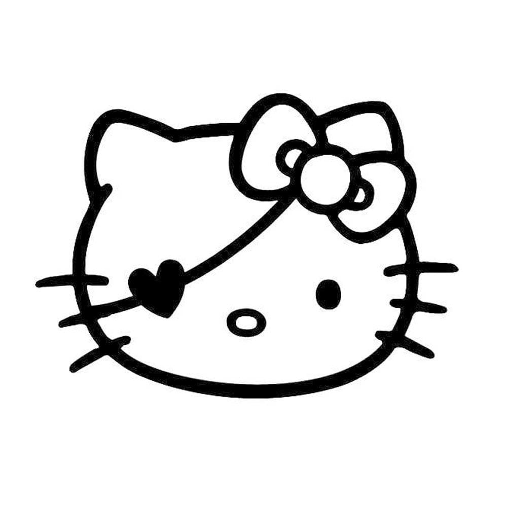hello kitty bow stencil
