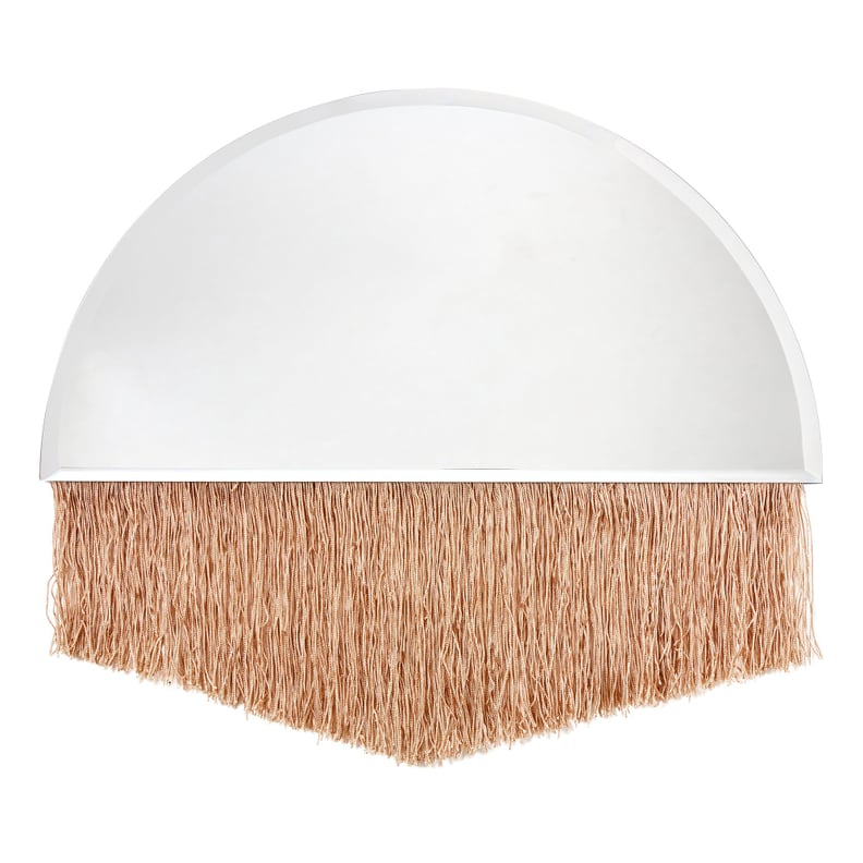 Drew Barrymore Flower Home Arch Bevel Glass Mirror with Fringe