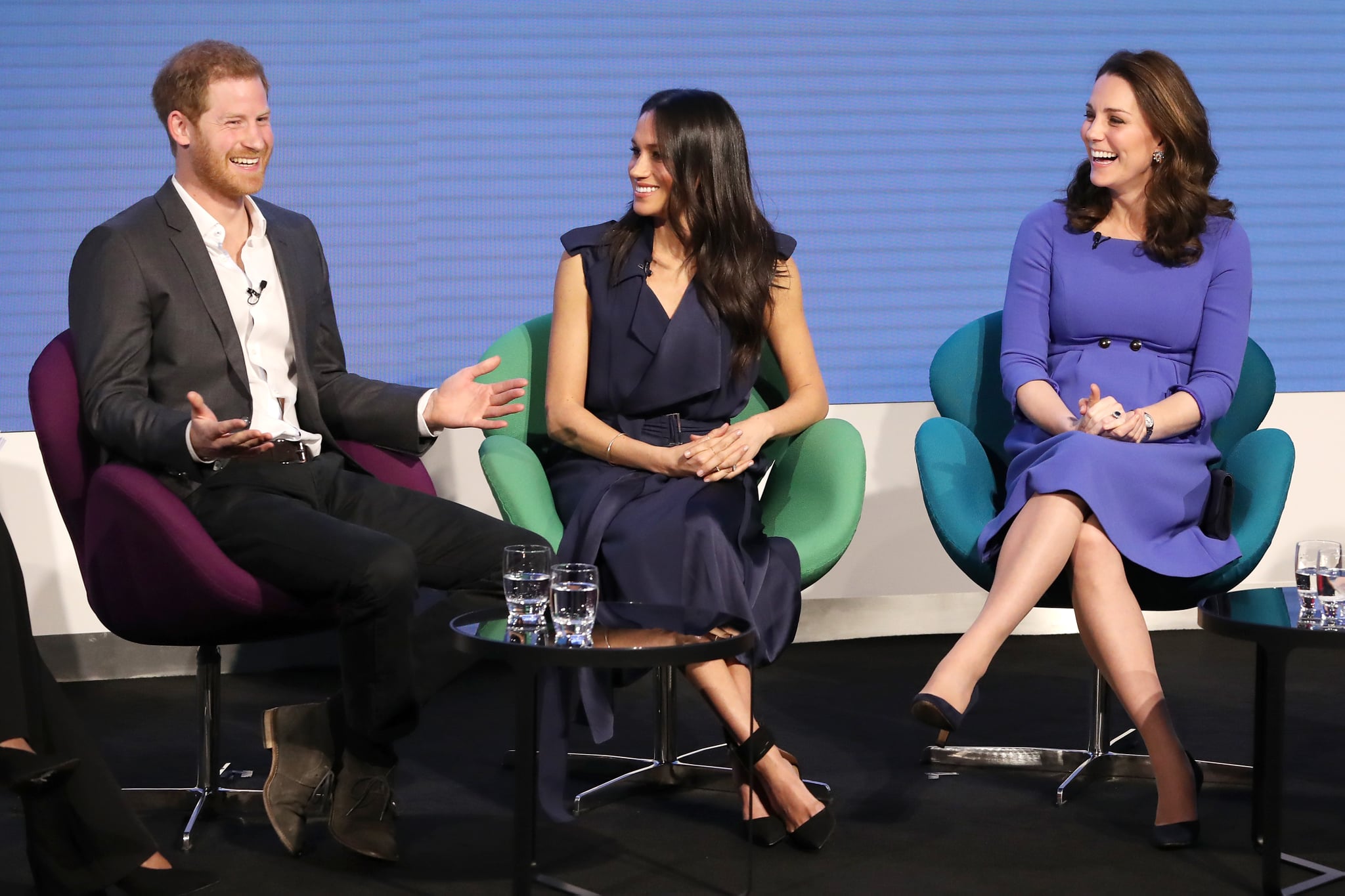 Celebrity Gossip & News | William, Kate, Harry, and Meghan Giggle Their Way  Though Their First Onstage Appearance Together | POPSUGAR Celebrity UK  Photo 15