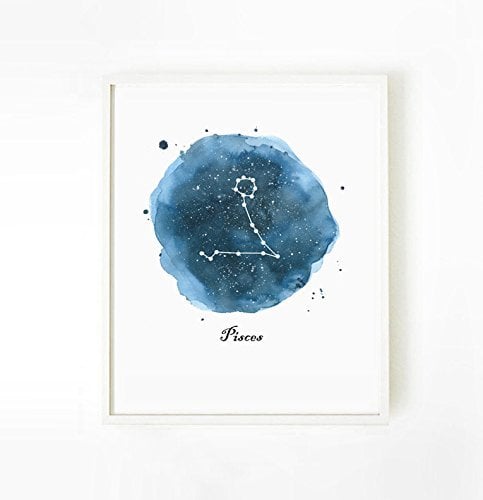 Pisces Zodiac Art Print