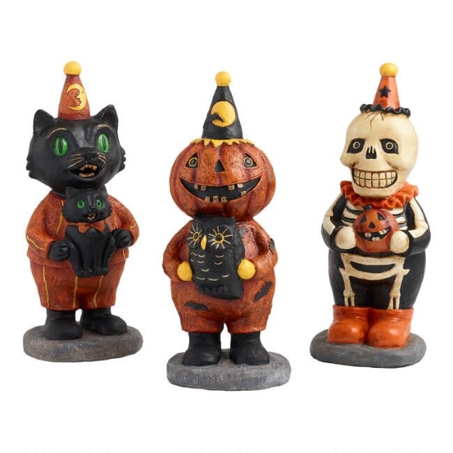 Vintage Halloween Tabletop Figures Set Best Halloween Decor From World Market Popsugar Home Australia Photo 7