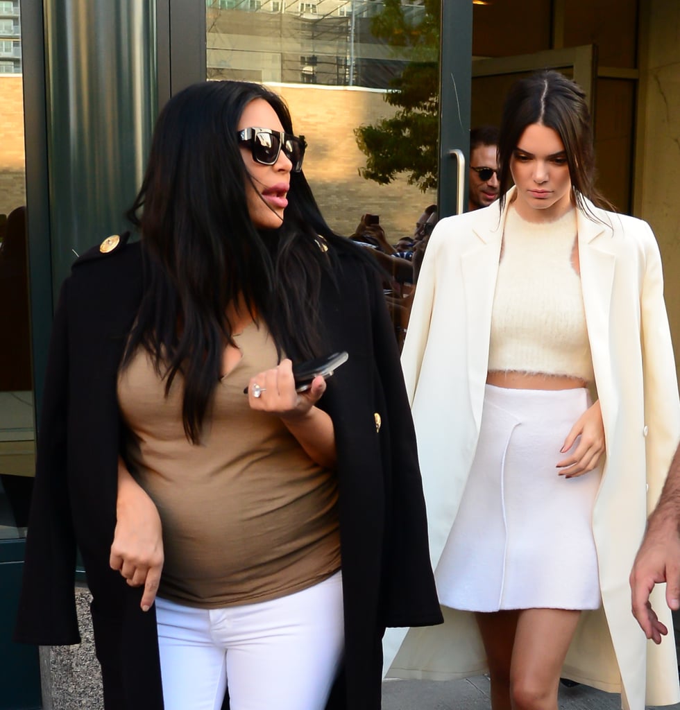 Kim Kardashian and Kendall Jenner Attend US Open 2015