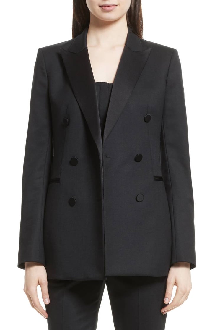 Theory Women's Wool Blend Tuxedo Jacket | Jennifer Aniston Style Gift ...