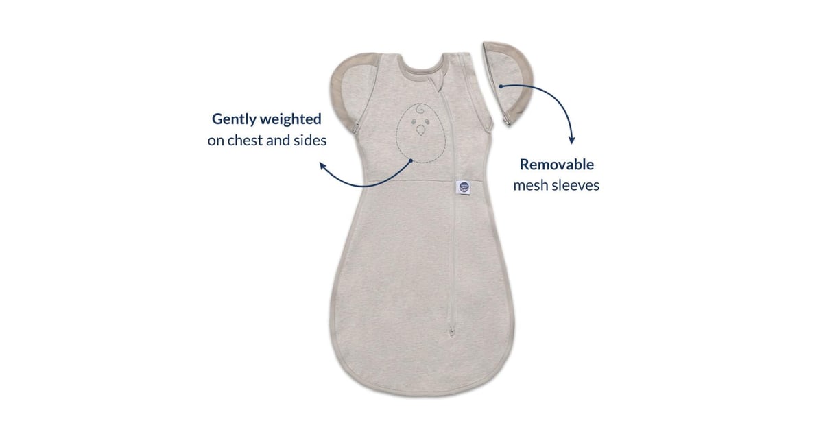 nested bean zen swaddle arms out