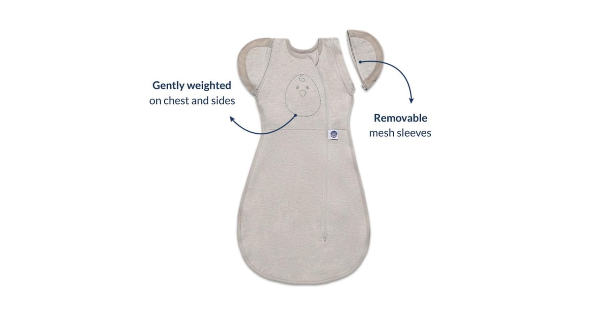 The detatcahble sleeves of the Nested Bean Zen One Classic Swaddle