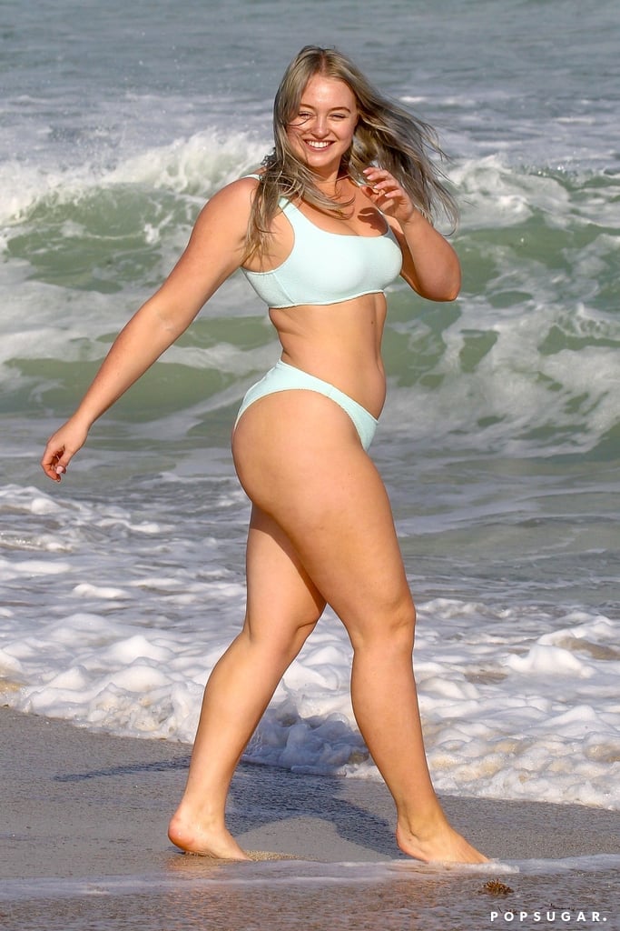 Iskra Lawrence's Mint Green Aerie Bikini in Miami
