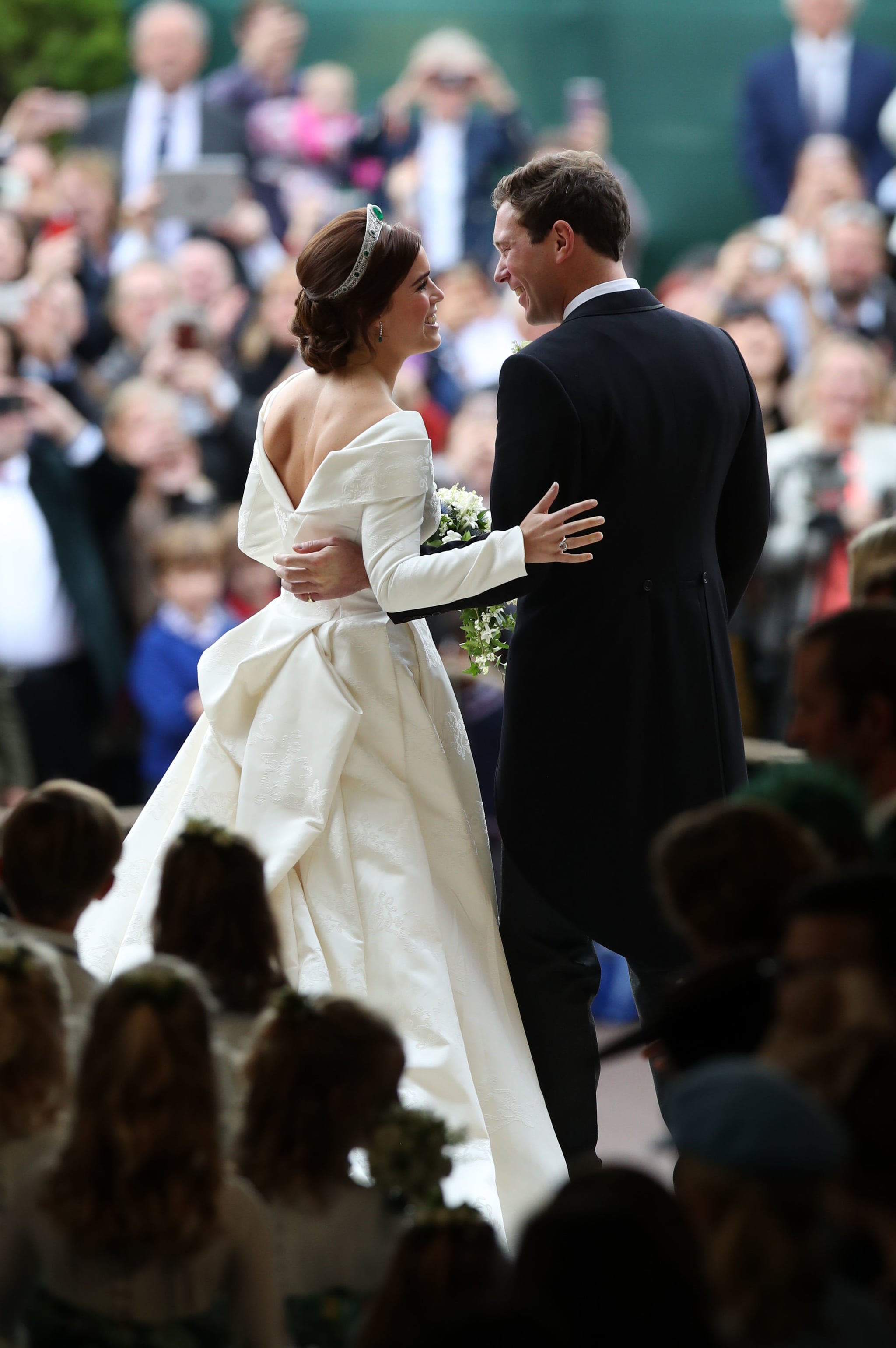 Princess eugenie style wedding dress sales