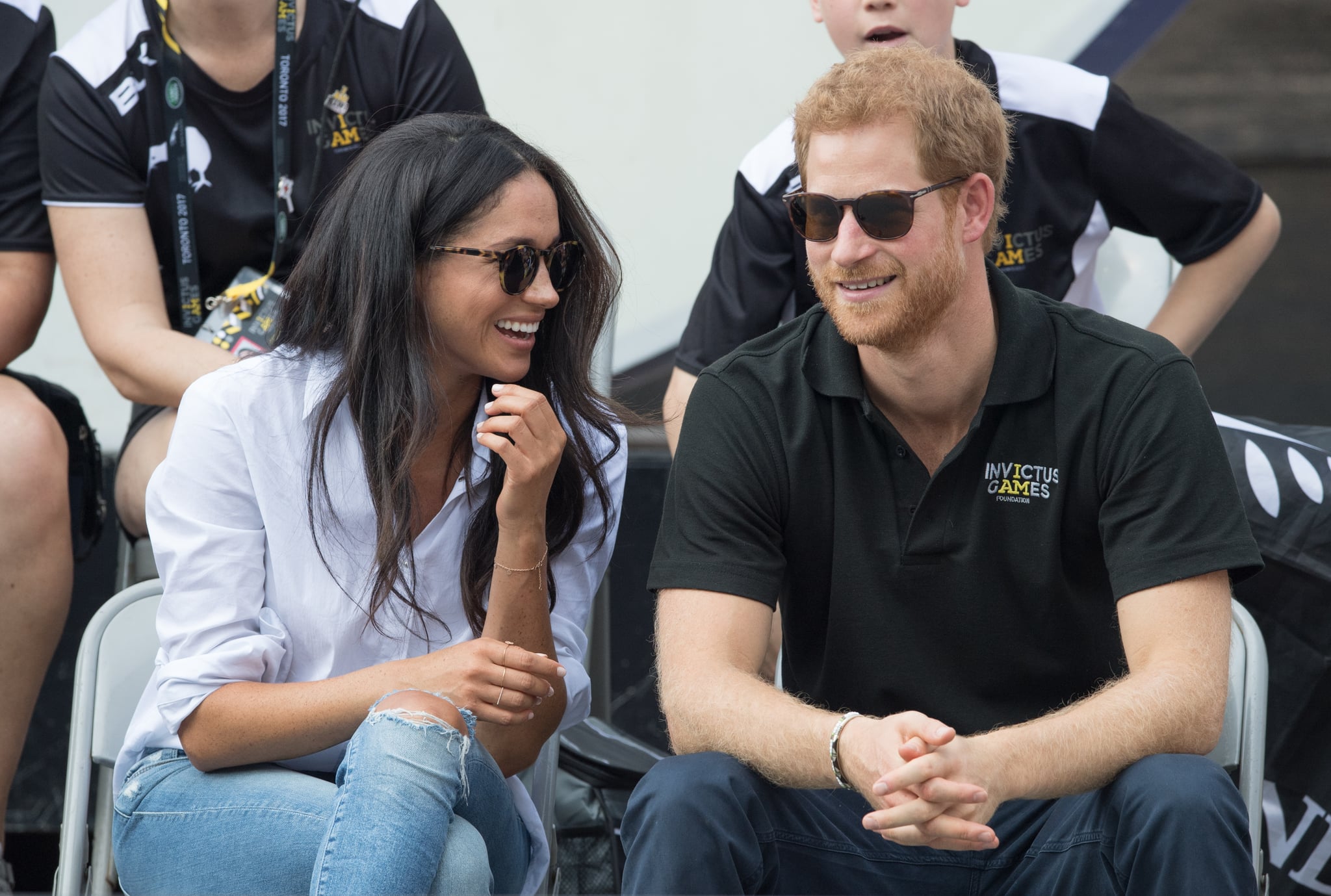 TORONTO, ON - SEPTEMBER 25:  Meghan Markle and Prince Harry attend wheelchair tennis on day 3 of the Invictus Games Toronto 2017 on September 25, 2017 in Toronto, Canada.  The Games use the power of sport to inspire recovery, support rehabilitation and generate a wider understanding and respect for the Armed Forces.  (Photo by Samir Hussein/Samir Hussein/WireImage)