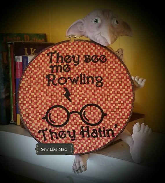 Rowling Embroidery Hoop
