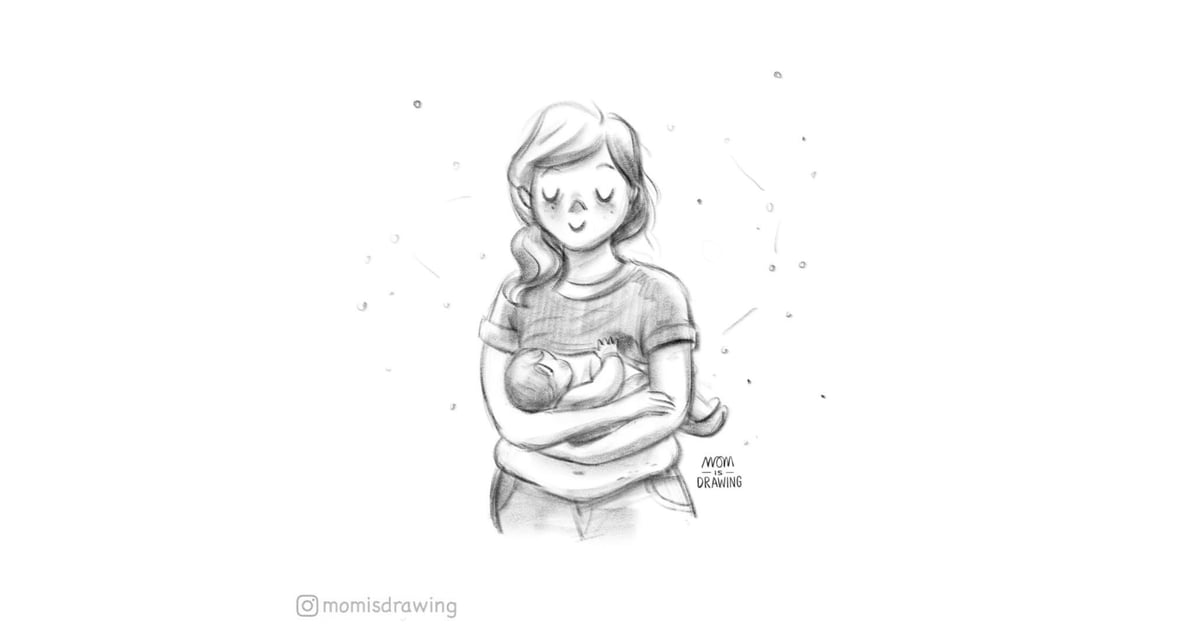 Mom Is Drawing Breastfeeding Illustrations Popsugar Australia Love And Sex Photo 2