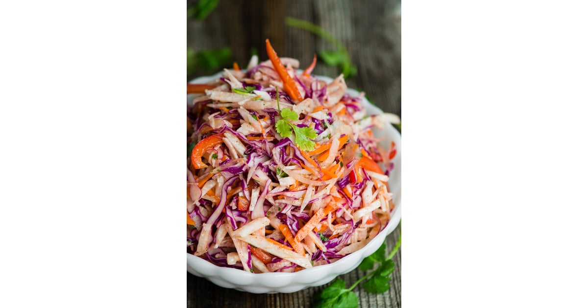 Vegan Jicama Slaw Easter Side Dish Recipes POPSUGAR Food Photo 34