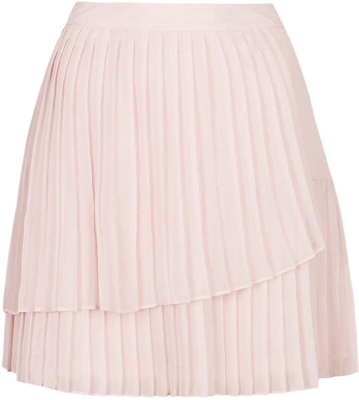 Topshop Pink Pleated Skirt