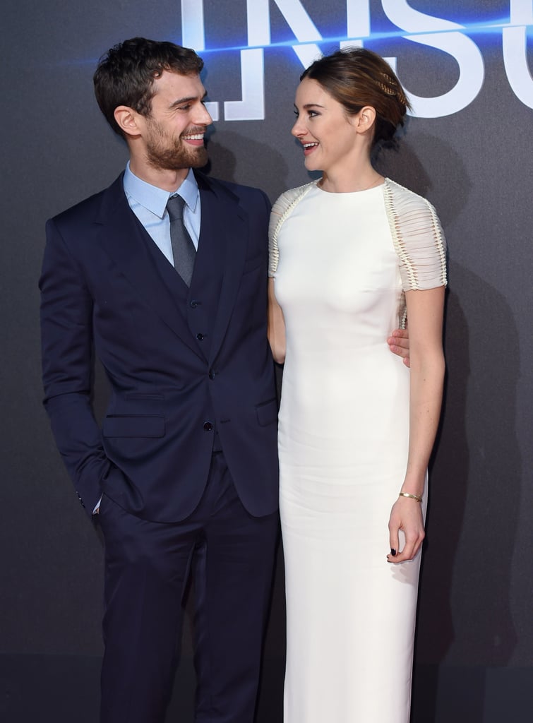 Theo James and Shailene Woodley made their return to the red carpet together at the Insurgent premiere in London on Wednesday.