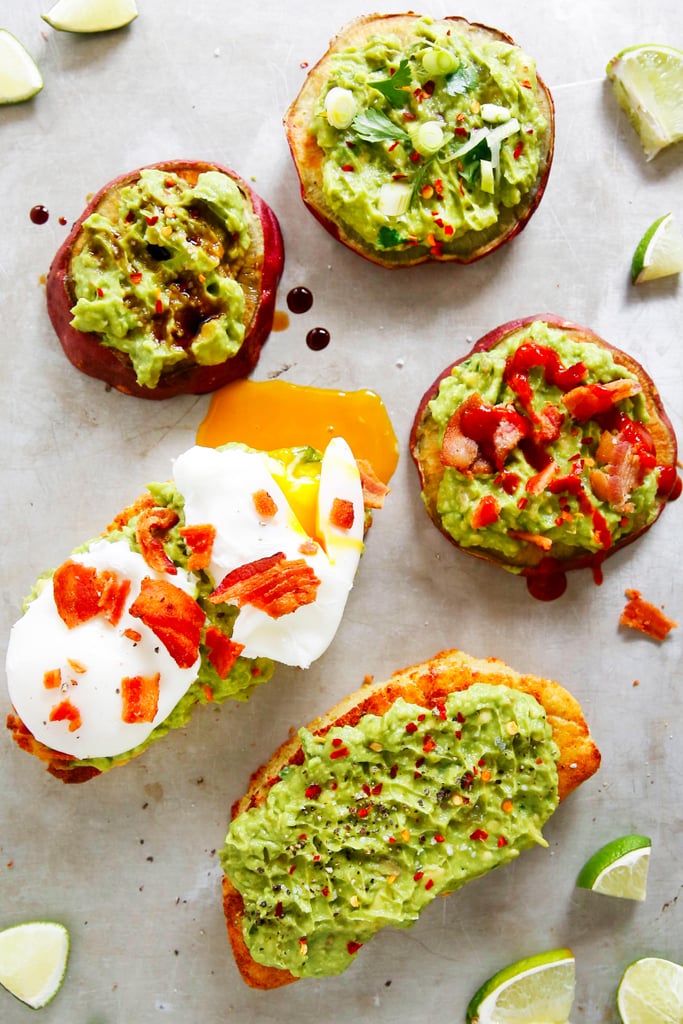 Avocado Toast on a Sweet Potato Bun