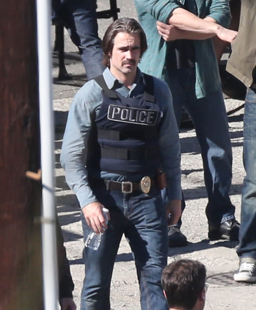 Colin Farrell filmed scenes for the next season of True Detective in LA on Thursday.