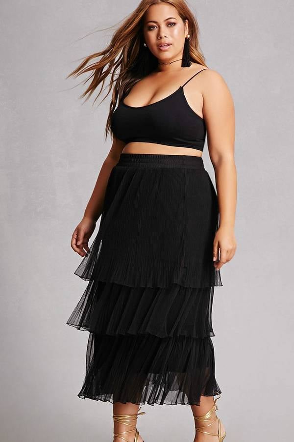 Forever 21 Layered Pleated Skirt