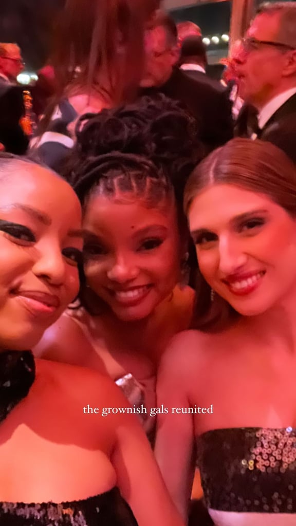 Chlöe and Halle Bailey and Emily Arlook