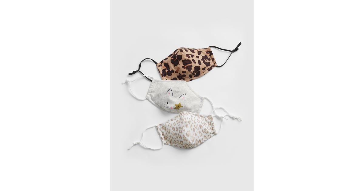 Gap Kids Leopard Cat Contour Mask with Filter Pocket (3Pack) Best
