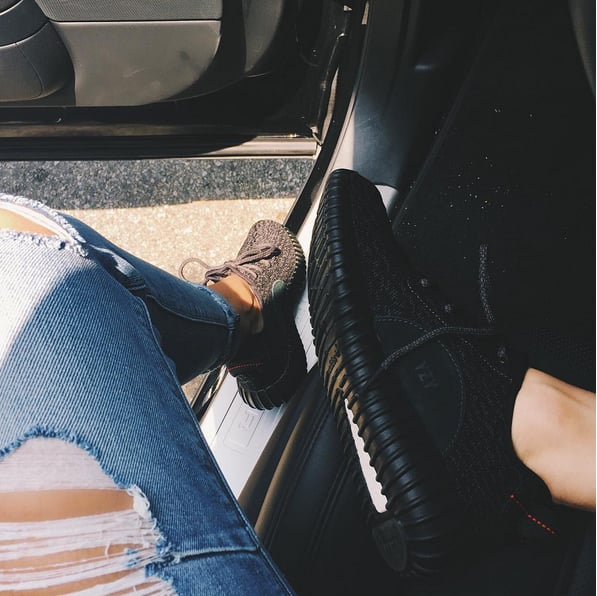 Gigi Hadid and Kendall Jenner Wearing Yeezy Boost Sneakers | POPSUGAR ...